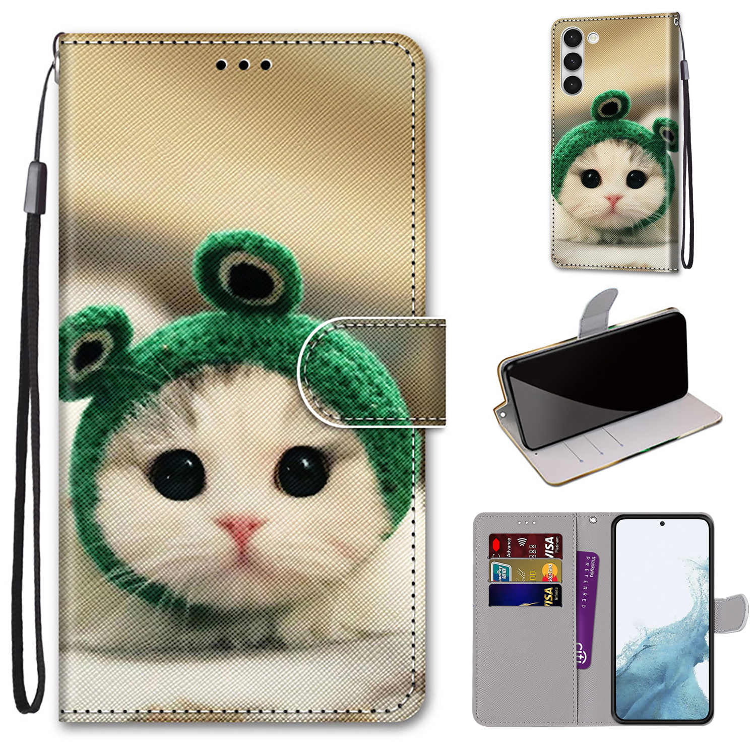 UUCOVERS Flip Wallet Cover Case for S-amsung Galaxy S23 Plus 5G