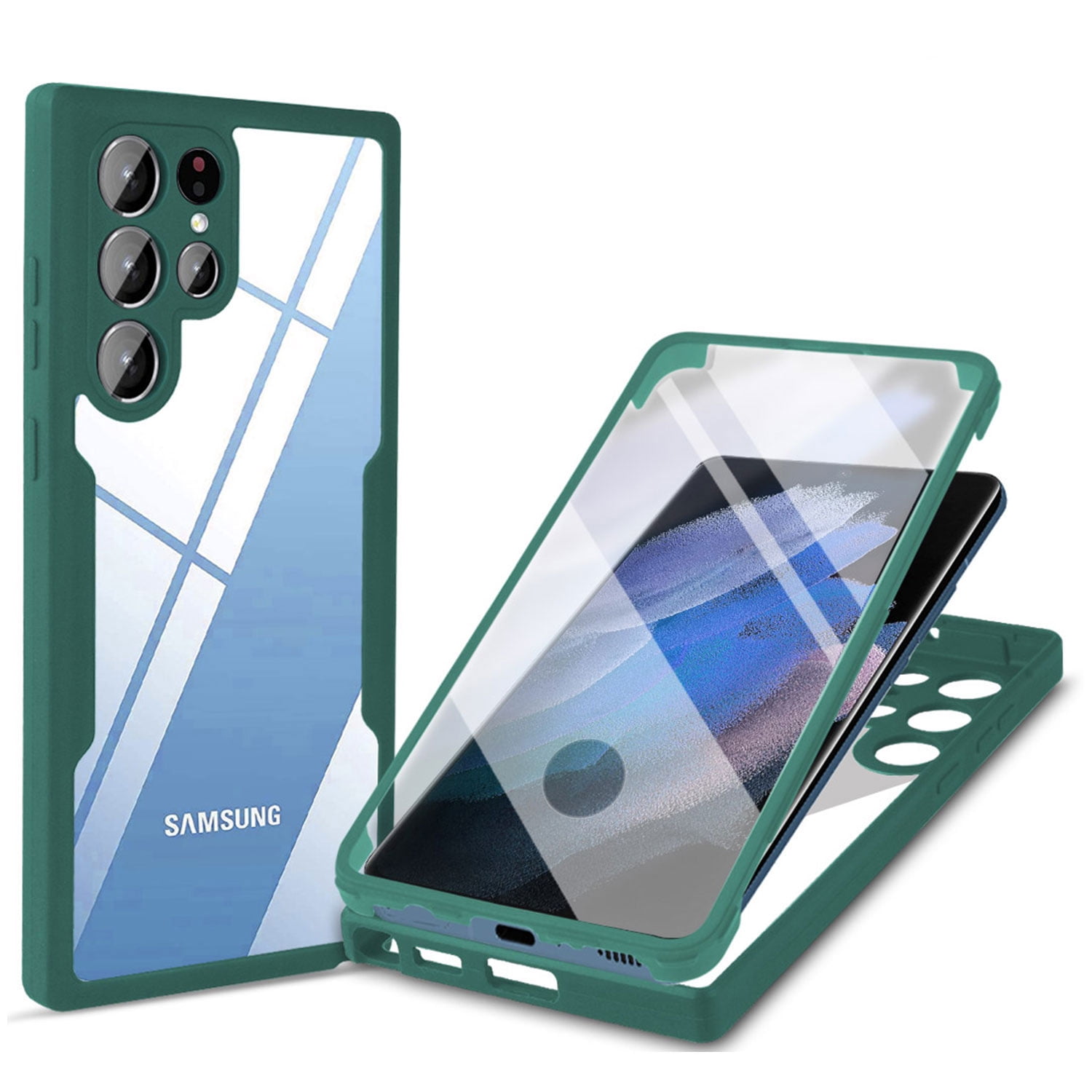 Shockproof Clear Hybrid Case for Samsung Galaxy S22 Kuwait Ubuy