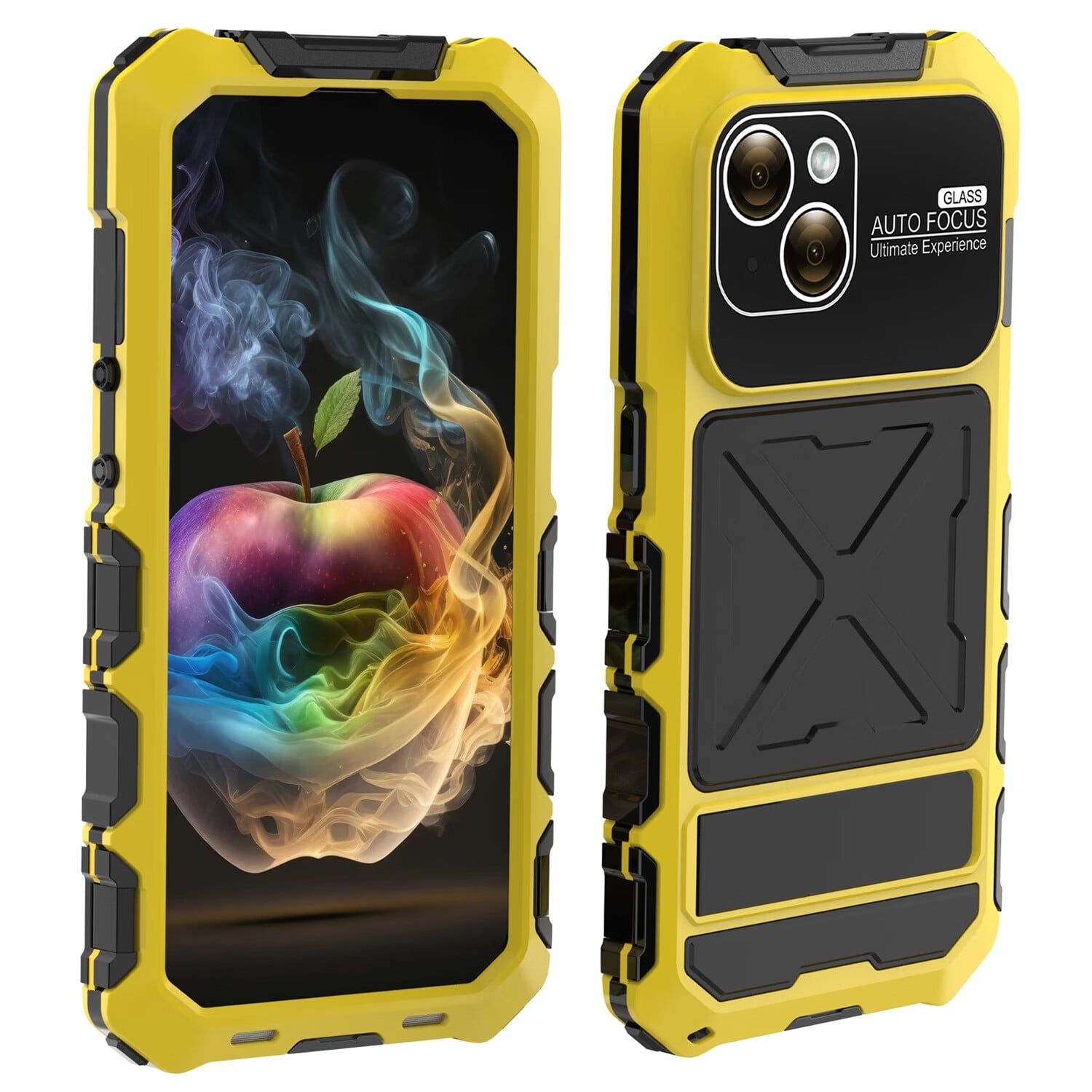 UUCOVERS for iPhone 15 Plus Case with Screen Protector & Stand, 360