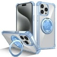 thumbnail image 1 of UUCase Designed for Apple iPhone 14 Pro Max,Mag-Safe Shockproof Clear Cover Case [Support Wireless Charging] [Military Drop Protection] with 360° Invisible Ring Kickstand for iPhone 14 Pro Max,Blue, 1 of 12