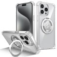 thumbnail image 1 of UUCase Designed for Apple iPhone 14 Pro Max,Mag-Safe Shockproof Clear Cover Case [Support Wireless Charging] [Military Drop Protection] with 360° Invisible Ring Kickstand for iPhone 14 Pro Max,Clear, 1 of 12