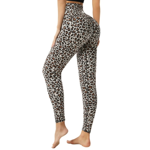 UUE 24"Inseam Leopard seamless leggings with inner pockets for women, Leopard leggings for women Tummy control and High waisted,Butt lifting leggings for Gym