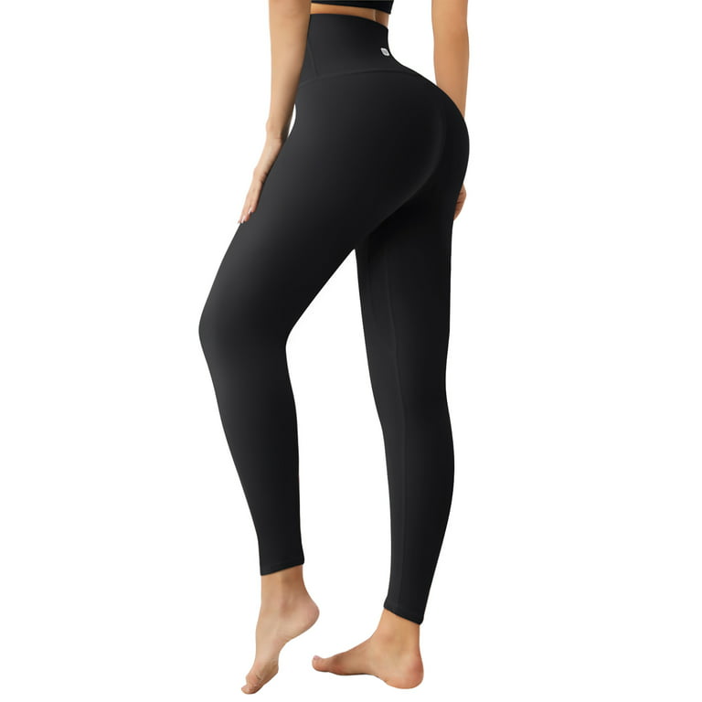 UUE 25Inseam Black Workout leggins high waisted,black workout Yoga pants  with inner pockets for women,Buttery Soft leggings for Exercise 