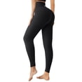 thumbnail image 1 of UUE 25"Inseam Black Workout leggins high waisted,black workout Yoga pants with inner pockets for women, 1 of 6