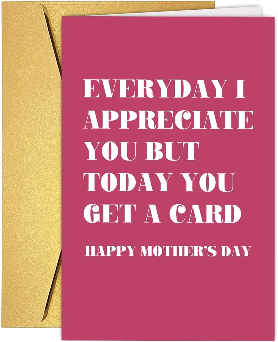 UUEFKTN Cute Mother's Day Card For Mom, Mothers Day Card from Daughter ...