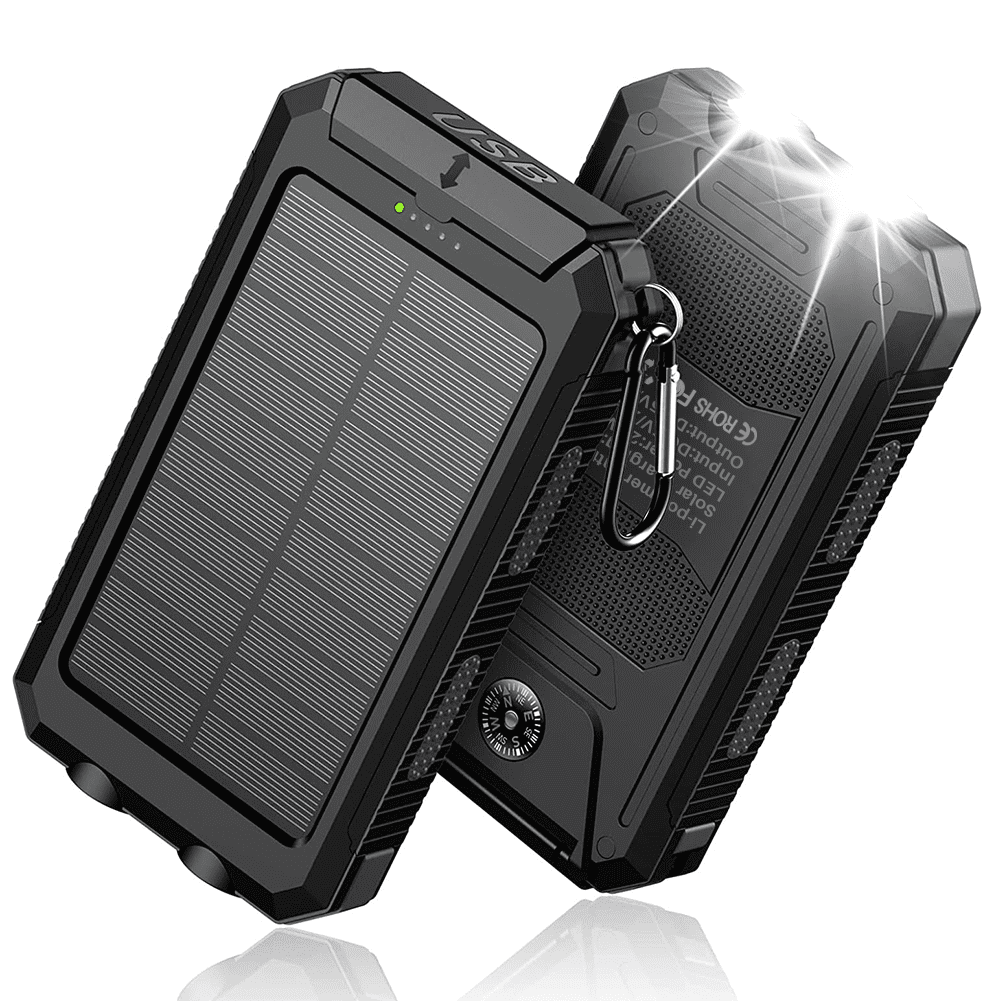 UUGEE 20000mAh Portable Power Bank Solar Charger for Cell Phone and