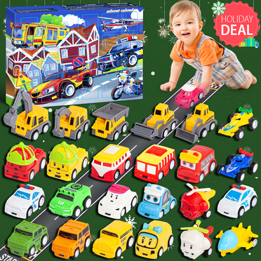 Advent Calendar 2025 Kids, 24 Days Christmas Countdown Calendar Cars ...
