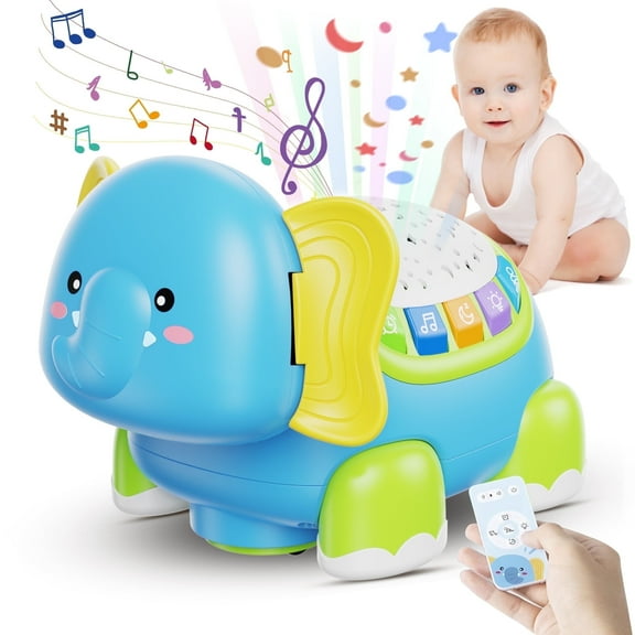 UUGEE Baby Crawling Toys for Toddlers 1-3, Walking Infant Tummy Time Toys with Starlight & Music, Sensory Interactive Christmas Birthday Gifts for Boys Girls 6 9 12 18 Month