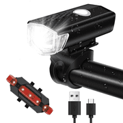 UUGEE Bicycle Bike Lights Front and Back for Night Riding Rechargeable Bike Accessories Headlight Tail Light for Adult