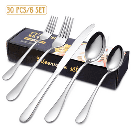 ChefElect Stainless Steel Flatware Set, 48 count