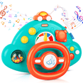 thumbnail image 1 of UUGEE Baby Learning Musical Steering Wheel Toys for Toddlers 1-3, Educational Driving Car Interactive Toy with Sounds, Christmas Birthday Gifts for 1 Year Old Boys Girls 6 12 18 Months, 1 of 8