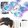 thumbnail image 1 of UUGEE Mini Drones for Kids and Adults with LED Lights 2.4G Indoor RC Small Plane for Kids，White, 1 of 7