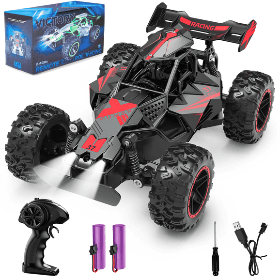 UUGEE RC Cars Toys for Boys,15MPH High Speed Remote Control Cars with Headlight,RC Truck Off Road for Kid 6-12 Christmas Birthday Gifts