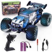 UUGEE Remote Control Car, RC Monster Truck Cars Toys for Boys, 2.4GHz High-Speed off-Road RC Truck with Lights & 2 Rechargable Batteries, Birthday Gifts for 8 1