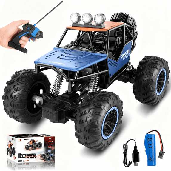 UUGEE Remote Control Cars Toys for Boys, RC Car 2.4GHz 1:18 High Speed Monster Truck, Vehicle Outdoor Toys Christmas Birthday Gifts for Kids