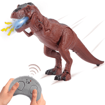 UUGEE Remote Control Dinosaur Toys for Boys Girls Kids Rechargeable Infrared RC T-Rex Light Sound Gifts