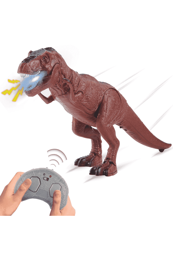 Remote Control Dinosaur Toys for Boys Kids, 2.4G Electronic RC Dinosaur T-Rex Robot with Light Sound, Christmas Birthday Gifts Toys for 3 4 5 6 7 8+ Year Old Boy