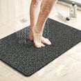 "UUGEE AntiSlip PVC Loofah Bath Mat for Shower Stall, Tub, 17""x30