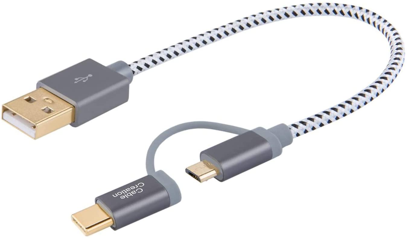 UUGHWW-Bundle - 2 Items: 2 in 1 Micro USB C to USB A Fast Charge Cord 0 ...