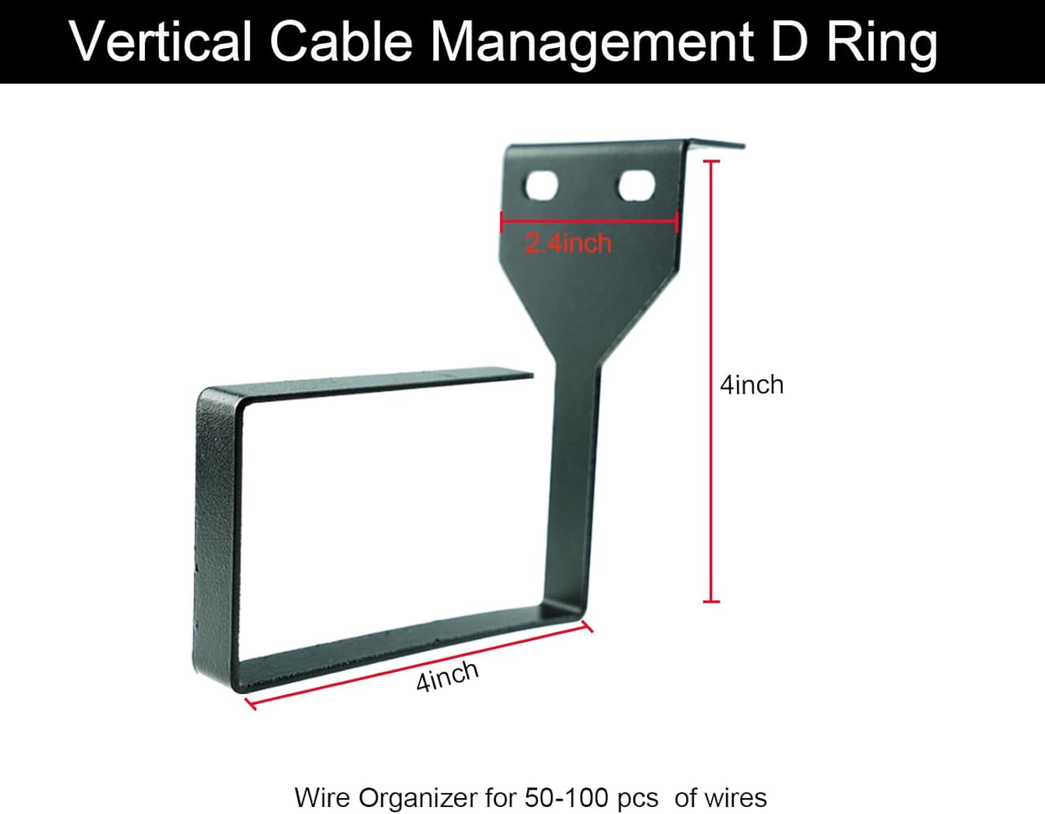 UUGHWW-Vertical Cable Management D-Ring Hooks | Server Rack Cable ...