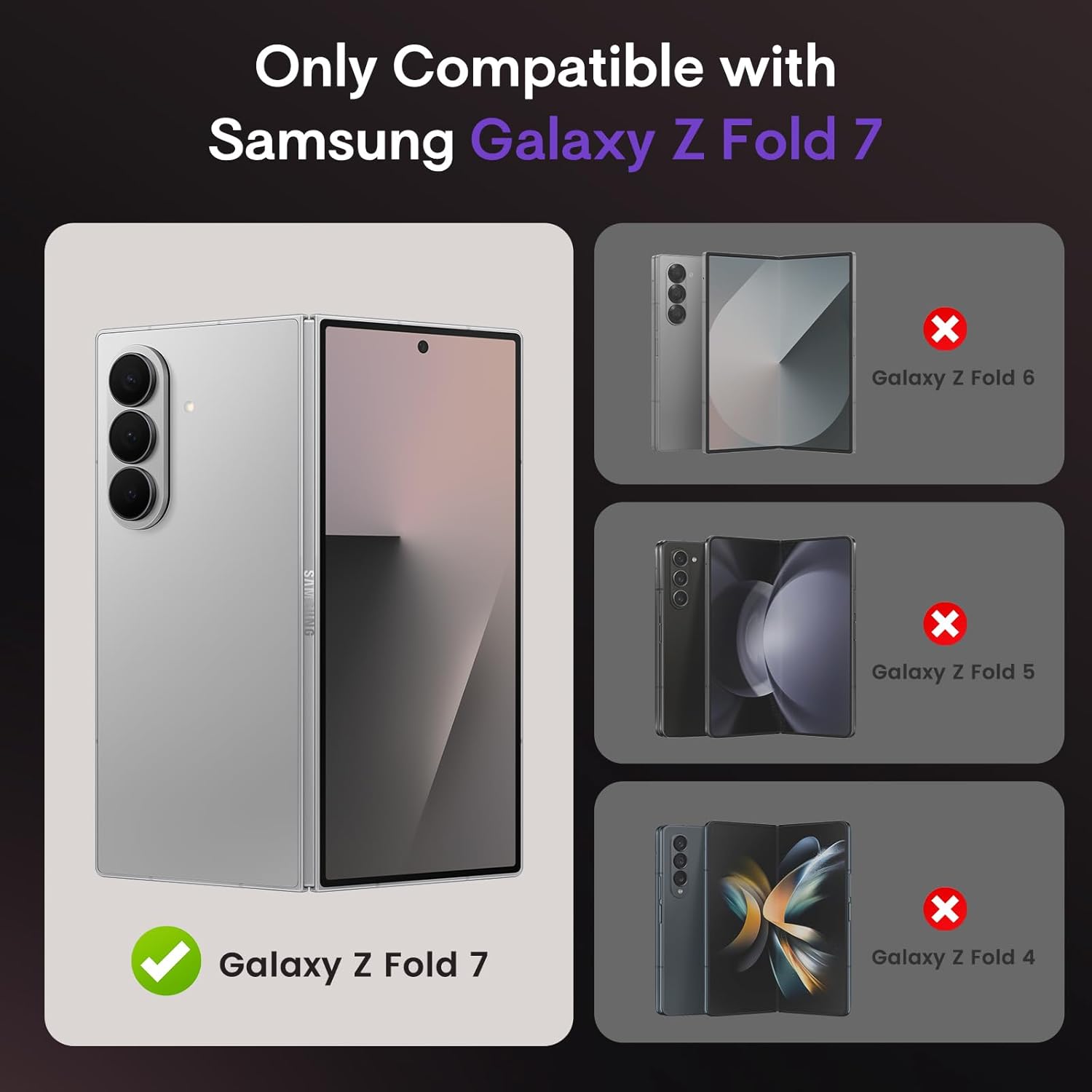 UUGHWW-for Samsung Galaxy Z Fold 7 Case [Compatible with Magsafe ...