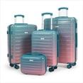 thumbnail image 1 of UUH - 4 Piece Luggage Set - Sturdy ABS material luggage, smooth dual wheels, TSA certified locks, 13/20/24/28 inch sizes, gradient colours, ultra-lightweight design - perfect for travelling, 1 of 10