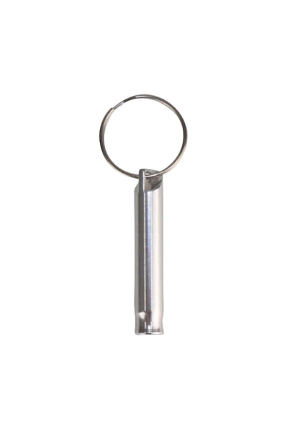 Aluminum Survival Whistle with Loud Clear Sound, Lightweight Emergency Signal Whistle for Hiking Camping Boating Safety Gear, Portable Whistle with Keychain Hole