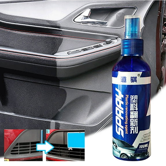 UUHYTG Automotive Hydrophobic Polishing Agent, Car Plastic Refurbishing Coating for Exterior Interior Protection, Scratch and UV Resistant Nano Ceramic Wax for Shine and Longevity
