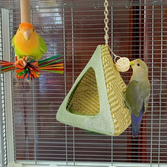 UUHYTG Bird Nesting Box - All-Season Hanging Birdhouse for Cockatiels & Budgies, Breeding & Roosting Shelter, Easy Install for Cages & Outdoor Use