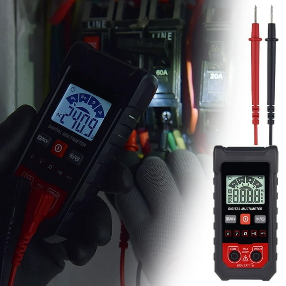 UUHYTG Digital Multimeter Auto-Ranging 6000 Counts Voltage Tester with NCV Detection for AC/DC Current Resistance Continuity Test Home Car Repair DIY