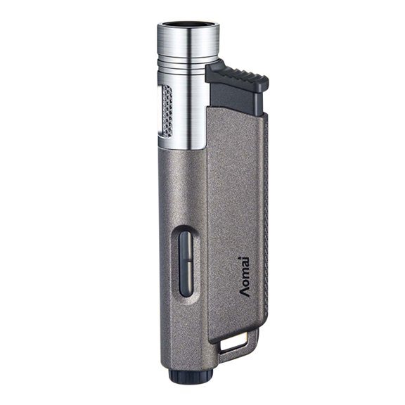 UUHYTG Direct Charging Butane Torch Lighter, Portable Windproof Metal Pocket Flame Ignition, Adjustable Refillable Compact Outdoor BBQ Candle Cooking Camping Lighting Tool for Travel Use