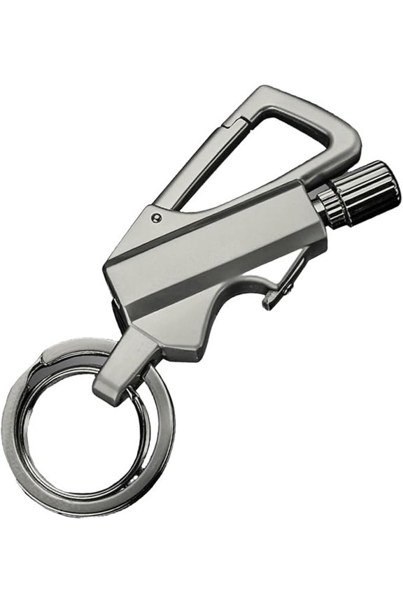 Keychain Eternal Match Lighter, Reusable Windproof Waterproof Outdoor Survival Lighter with Bottle Opener, Compact Multifunctional Camping and Hiking Tool for Adventure Use