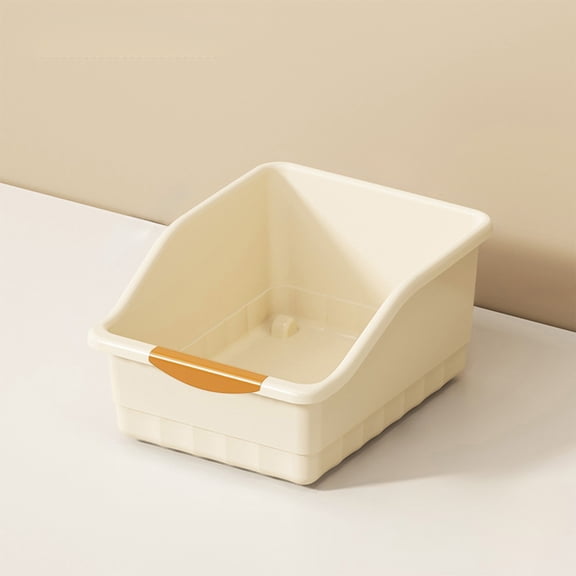 UUHYTG Multi Functional Storage Box with Wheels, Pull Out Cabinet Organizer Basket for Bathroom Kitchen, Large Capacity Plastic Storage Bin with Handle for Snacks Supplies