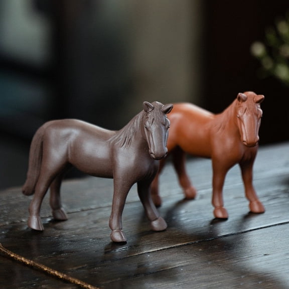 UUHYTG Purple Clay Tea Pet - Chinese Traditional Tea Ceremony Decoration, Auspicious Wealth Symbol, Handcrafted Yixing Zisha Collectible for Tea Lovers