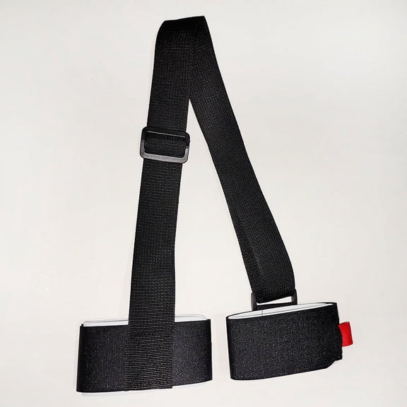UUHYTG Ski Bindings Adjustable Snowboard and Sled Straps, Padded Carrying Strap for Adults and Children, Comfortable Hands-Free Ski Transport, Scratch Protection, Durable Outdoor Snow Sport Accessory