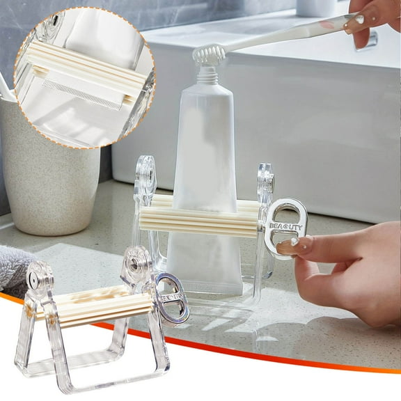 UUHYTG Tube Squeezer Dispenser Tool, Hand Roller for Toothpaste Paint Cream and Adhesives, Easy-to-Use Metal Tube Wringer for Household, Art, and Personal Care