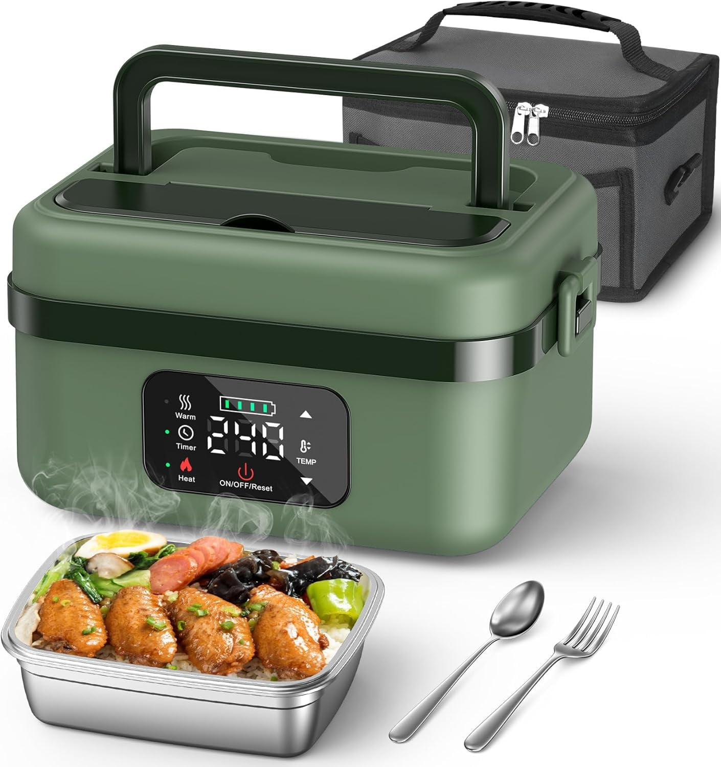 UUK Cordless Electric Lunch Box for Adults, 16000mAh Rechargeable Self ...
