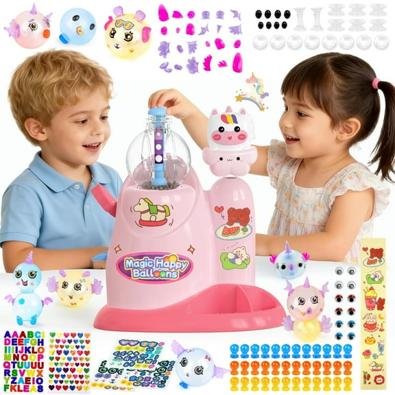 UUSUOO DIY Balloon Animal Kit with Pump,Balloon Making Kit for Kids,Craft Kits for Kids Ages 5-7,Christmas Birthday Gifts for Kids Boys Girls Ages 3+