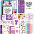 thumbnail image 1 of UUSUOO DIY Journal Kit for Girls,Journal Set for Girls Ages 8-12,100+Pcs Stationery Set with Stickers,Scrapbook & Diary Supplies Set,Journaling Art Crafts Kit,Christmas Gifts for Kids Age 8 9 10 +, 1 of 8