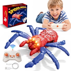 UUSUOO Remote Control Cars for Boys,Wall Climbing Spider,Rechargeable RC Spider Toys with LED Red Eyes,Christmas Birthday Toys Gifts for Boys Girls Ages 3-12