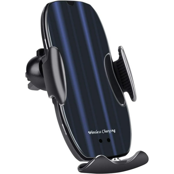 UUTO Wireless Car Charger Mount 10W Qi Auto-Clamping Air Vent Holder for Smartphones
