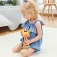 thumbnail image 1 of UUWEAR Baby Teether Rattle Toy - Soft Giraffe Plush with Crinkle Squeaky Sound, Sensory Shaker for Newborns 0-12 Months, Infant Learning and Travel Stroller Toy, 1 of 6