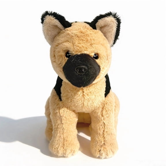 UUWEAR Realistic Dog Plushie Toy Lifelike Lying Down Puppy Stuffed Super Soft Simulation Pet for Kids Adults Cuddly Home Decor Gift Gift Ideas A