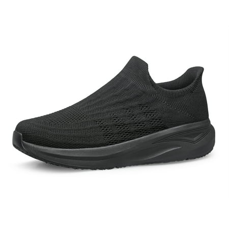 UUYOUNI Men's Slip on Walking Shoes Non Slip Gym Workout Shoes Breathable Mesh Walking Mens Sneakers