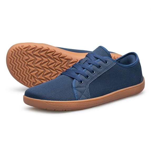 UYOUNI Men Casual Low Top Slip on Fashion Shoes Lace up Canvas Flats Walking Running Shoes