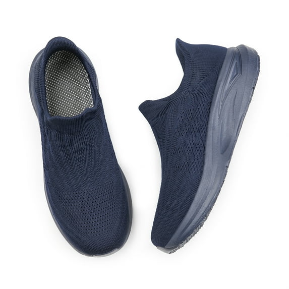 UUYOUNI Womens Slip on Walking Shoes Breathable Sock Shoe Non-Slip Mesh Casual Sneakers