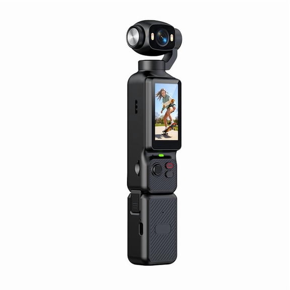 UUvideo 4K Pocket Gimbal Camera with Rotatable Touchscreen Handheld Vlog Video RecorderBlack