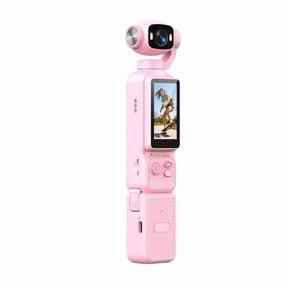UUvideo 4K Pocket Gimbal Camera with Rotatable Touchscreen Handheld Vlog Video RecorderPink