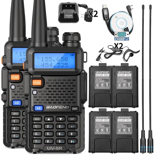 UV5R Ham Radio Long Range UV5R Handheld Dual Band Rechargeable Two Way