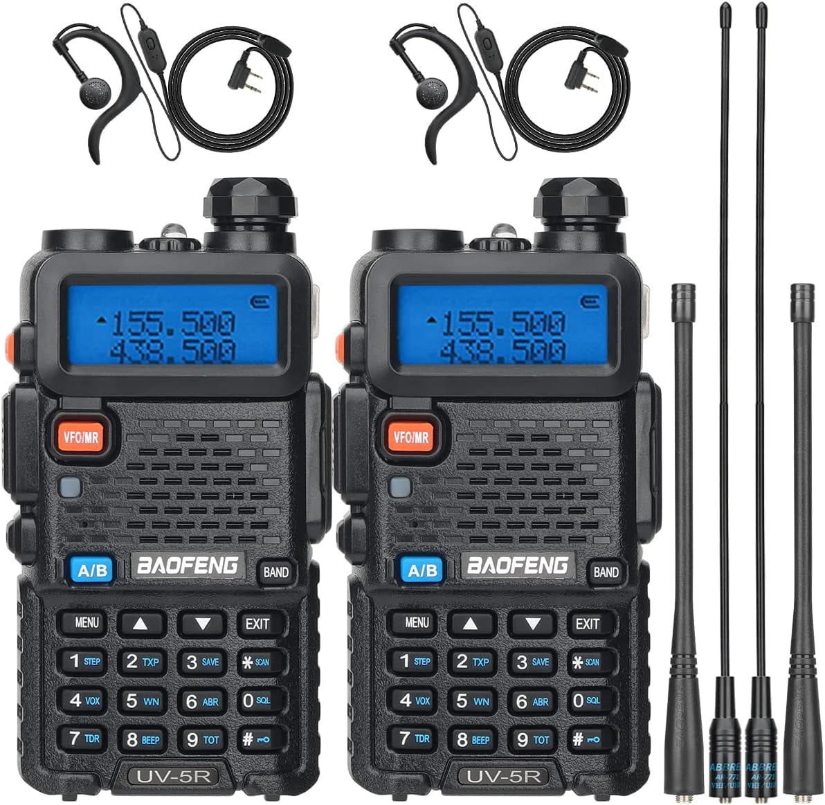 UV5R Ham Radio Long Range UV5R Handheld Dual Band Rechargeable Two Way